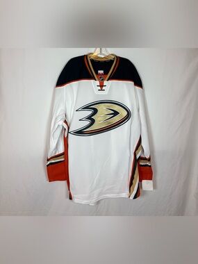 Reebok MiC Anaheim Ducks Away Team Issued Hockey Jersey 58+